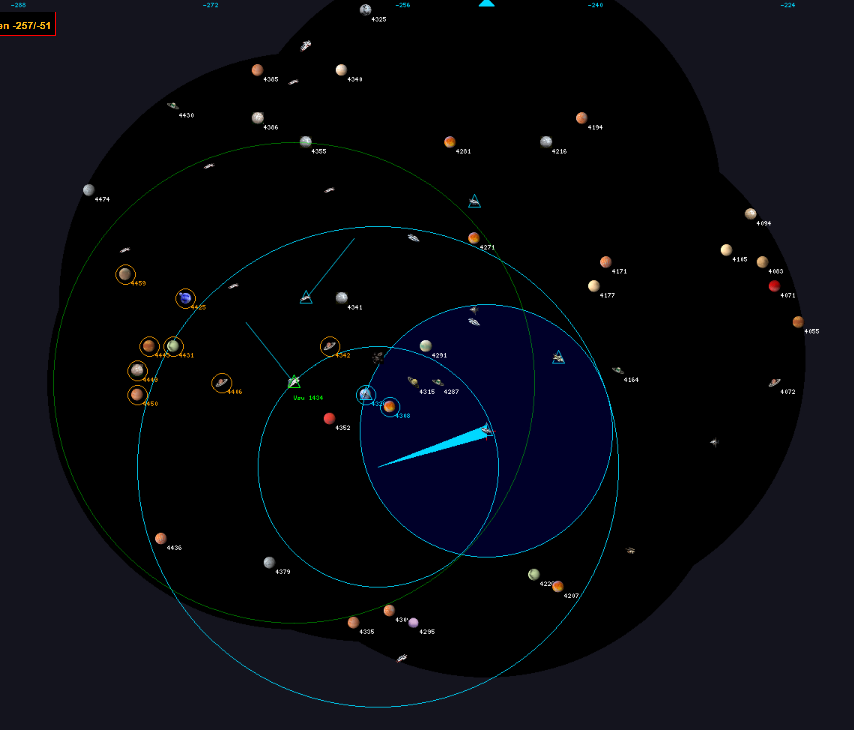 Le radar de déplacement permet de planifier et visualiser les mouvements de toutes vos flottes spatiales, ainsi que celles de vos alliés. Dans ce jeu de stratégie tour par tour, coordonner ses déplacements avec ses partenaires est souvent la clé d'une offensive réussie ou d'une défense solide face aux empires adverses.