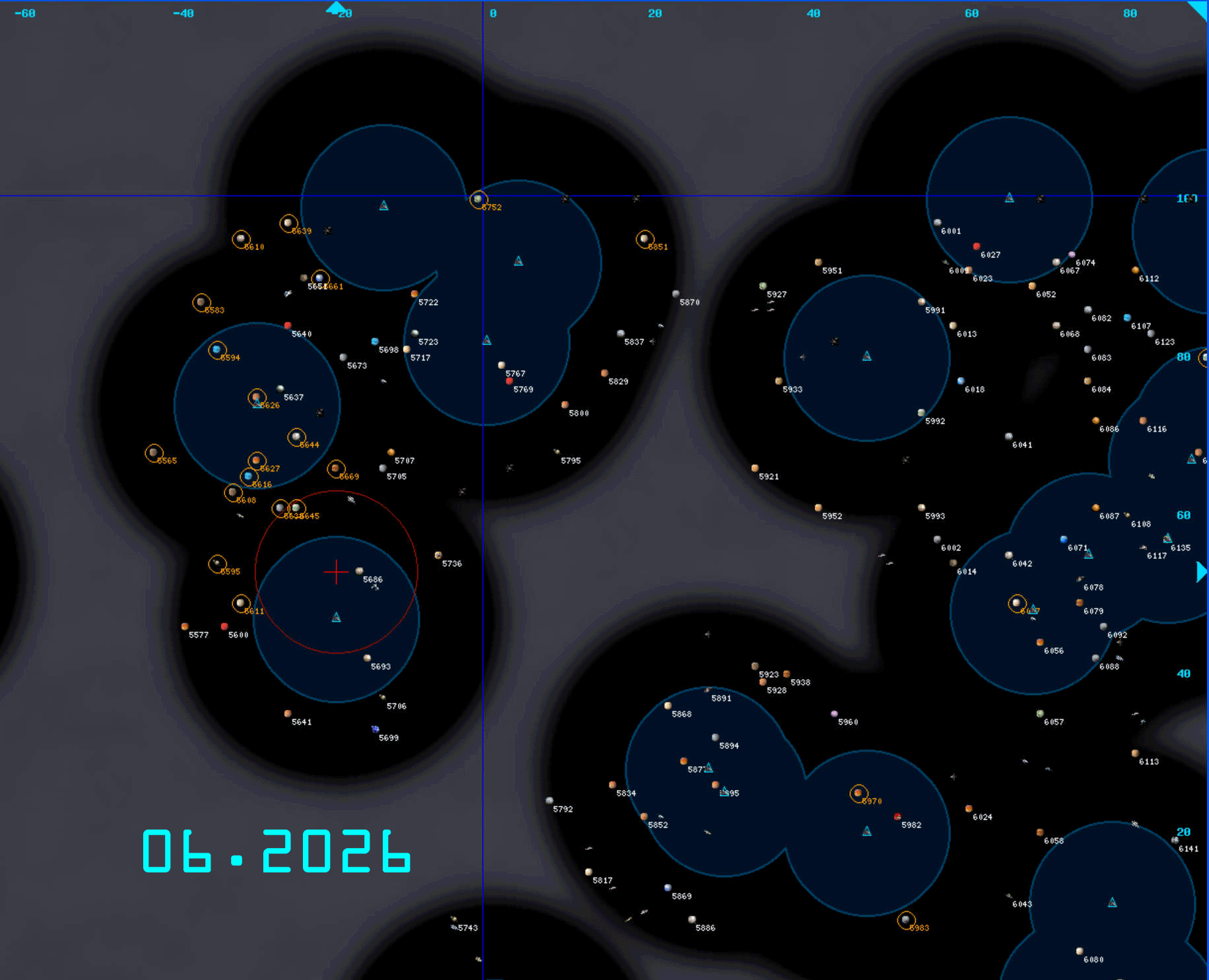 Pour diriger votre empire, il vous faut une vision stratégique ! La carte du jeu présente un brouillard de guerre et les périmètres d'action de vos vaisseaux.